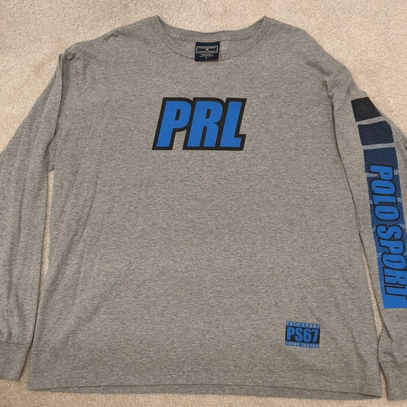 Polo Sport Ralph Lauren Black Long Sleeve Crew Baselayer Shirt Men/'s NWT